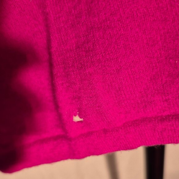 Cashmere Sweater . BLACK from Saks. Med. Flawed. - Picture 3 of 5